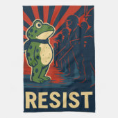 Portland Frosch Protest Geschirrtuch (Vertikal)