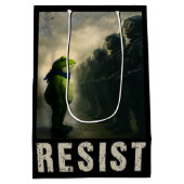 Portland Frosch Protest Mittlere Geschenktüte (Rückseite)