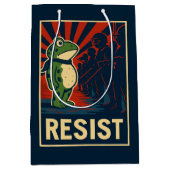 Portland Frosch Protest Mittlere Geschenktüte (Vorderseite)