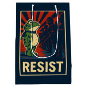 Portland Frosch Protest Mittlere Geschenktüte (Rückseite)