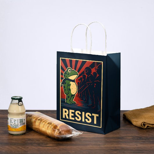 Portland Frosch Protest Mittlere Geschenktüte