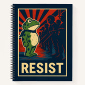 Portland Frosch Protest Notizblock (Vorderseite)