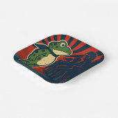 Portland Frosch Protest Pappteller (Gewinkelt)