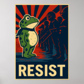 Portland Frosch Protest Poster (Vorne)