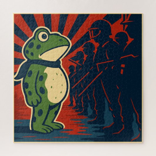 Portland Frosch Protest Puzzle (Vertikal)