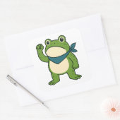 Portland Frosch Protest Quadratischer Aufkleber (Umschlag)