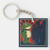 Portland Frosch Protest Schlüsselanhänger (Vorderseite)