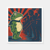 Portland Frosch Protest Serviette (Vorderseite)