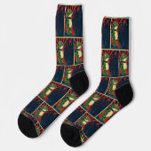 Portland Frosch Protest Socken (Linkes Detail)