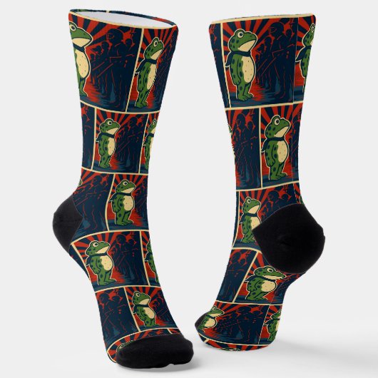 Portland Frosch Protest Socken (Gewinkelt)