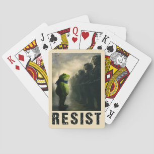 Portland Frosch Protest Spielkarten