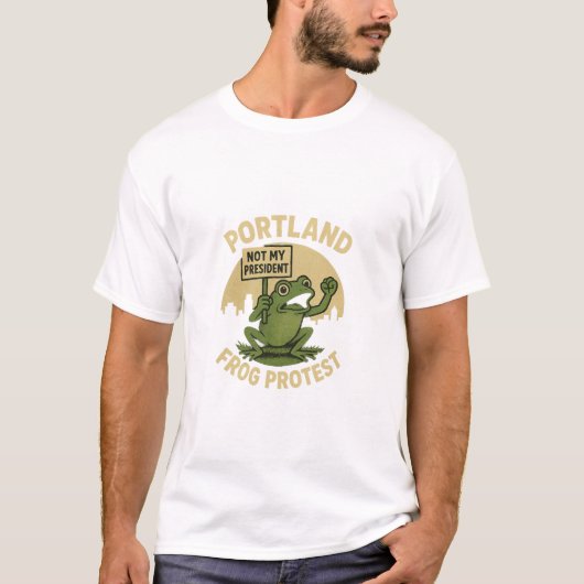 Portland Frosch Protest T-Shirt (Vorderseite)