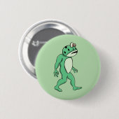 Portland Frosch Sasquatch Button (Vorne & Hinten)
