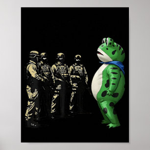 Portland Frosch Widerstehe Shirt Anti Eis Poster