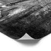 Portland Grand Trunk Depot BW Poster (Ecke)