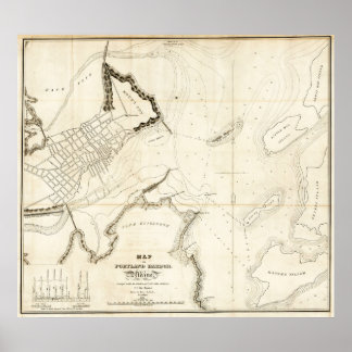 Portland Hafen 1833 Poster