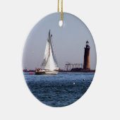 Portland Harbour Sailing Ram Island Ledge Keramik Ornament (Rechts)