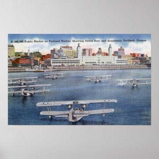 Portland Harbour View of the Public Market Poster (Vorne)