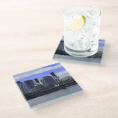 Portland Hawthorne Bridge #1 Glass Untersetzer (Schrägansicht)