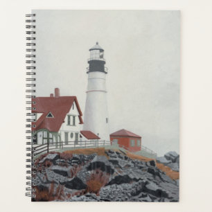 Portland Head Leuchtturm im Nebel Planer