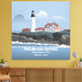 Portland Head Leuchtturm Leinwanddruck (Insitu (Wohnzimmer))