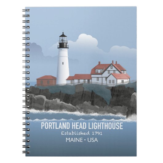 Portland Head Leuchtturm Notizblock (Vorderseite)
