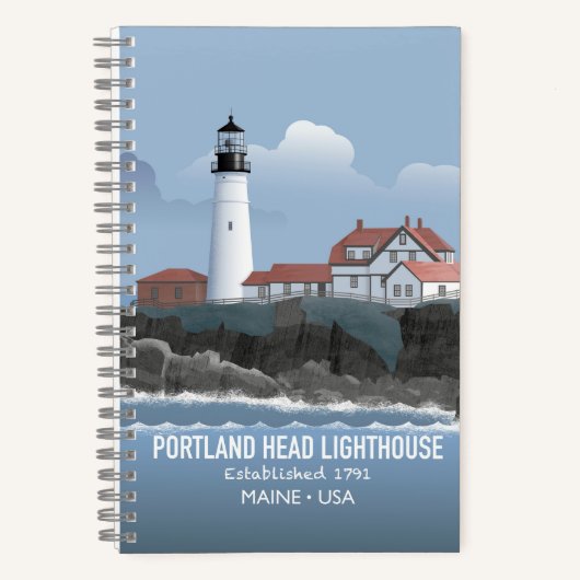 Portland Head Leuchtturm Notizblock (Vorderseite)