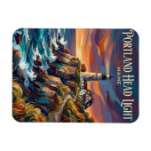 Portland Head Leuchtturm USA Magnet (Horizontal)