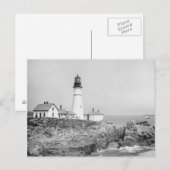Portland Head Light, 1902 Postkarte (Vorne/Hinten)