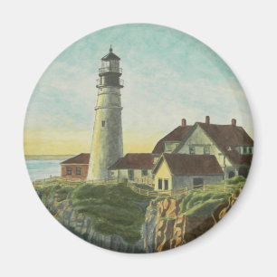 Portland Head Light Aquarell Magnet