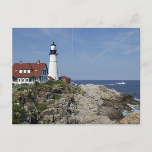Portland Head Light, Cape Elizabeth, Maine, Postkarte (Vorderseite)