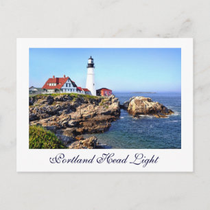 Portland Head Light, Cape Elizabeth, Maine, U.S.A. Postkarte