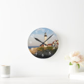 Portland Head Light House Runde Wanduhr (Zuhause)