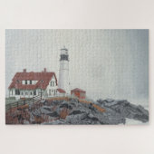Portland Head Light in Fog 1014pc Puzzle (Horizontal)