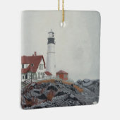 Portland Head Light in Nebel Keramikornament (Rechts)