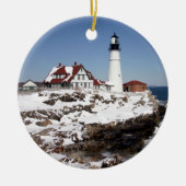 Portland Head Light Keramik Ornament (Vorne)