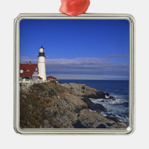 Portland Head Light Leuchtturm Maine Ornament Aus Metall
