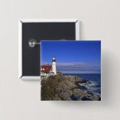 Portland Head Light Lighthouse Maine Button (Vorne & Hinten)