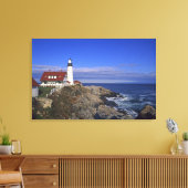 Portland Head Light Lighthouse Maine Leinwanddruck (Insitu (Wohnzimmer))