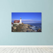 Portland Head Light Lighthouse Maine Leinwanddruck (Insitu (Holzboden))