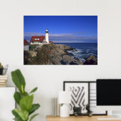 Portland Head Light Lighthouse Maine Poster (Heimbüro)