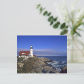 Portland Head Light Lighthouse Maine Postkarte (Stehend Vorderseite)