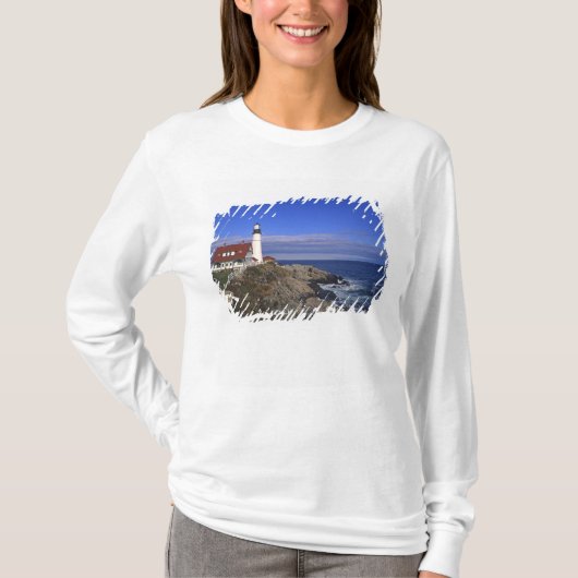Portland Head Light Lighthouse Maine T-Shirt (Vorderseite)