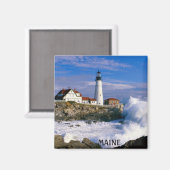 PORTLAND HEAD LIGHT, MAINE MAGNET (Vorderseite/Rückseite)