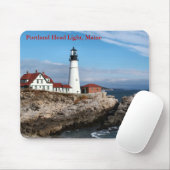 Portland Head Light, Maine Mousepad (Mit Mouse)