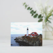 Portland Head Light, Maine, Postcard Postkarte (Stehend Vorderseite)