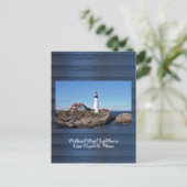 Portland Head Light Postkarte  (Stehend Vorderseite)