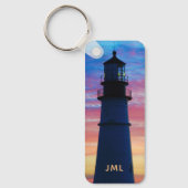 Portland Head Light Sunrise Lighthouse Schlüsselanhänger (Vorderseite)