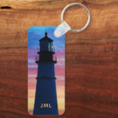 Portland Head Light Sunrise Lighthouse Schlüsselanhänger (Rückseite)