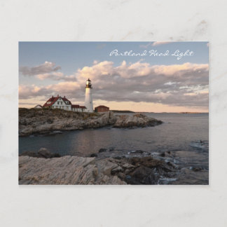 Portland Head Light Sunset Postkarte